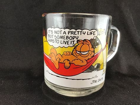 Mcdonalds Garfield Mug Coffee Cup 1978 Anchor Hocking Not A Pretty Life