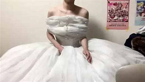 Crossdresser Sitting Jerking Off Pink Satin Petticoat Dress Gay Porn Xhamster