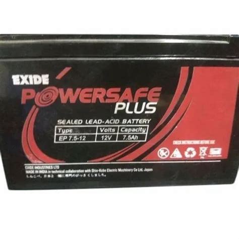 EP 7 5 12 Exide Powersafe Plus Sealed Lead Acid Battery 7 5 Ah At Rs