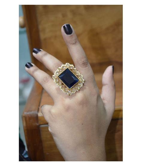 Finger Ring Antique Gold Plated Indian Traditional New Fashion