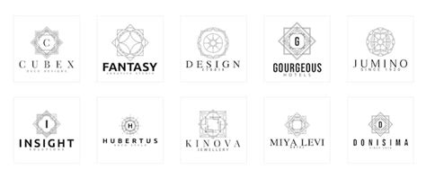 Premium Vector Art Deco Logos Eps