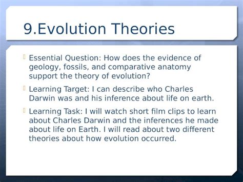 (PPTX) 9. Evolution Theories - DOKUMEN.TIPS