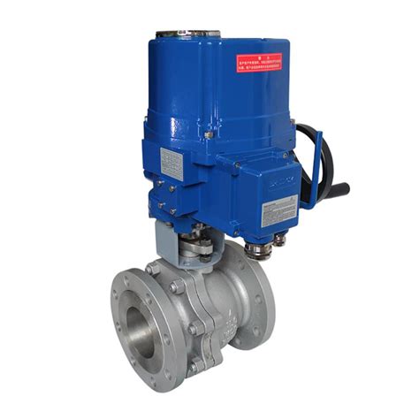 High Pressure 2 Way Flange Electric Motorized Ball Valve