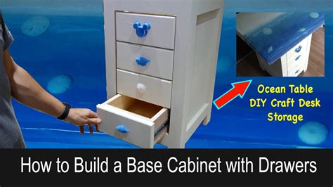 How To Build Base Cabinets With Drawers