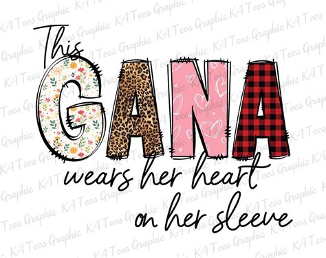 Personalized This Grammy Wears Her Heart On Her Sleeve Png Custom