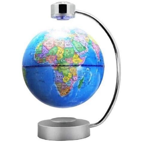 Cr Atif Globe Terrestre Lumineux Flottant Magn Tique Levitation Globe