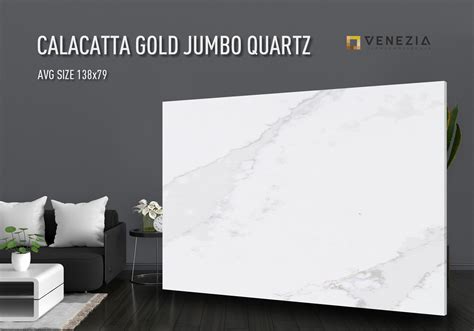 Calacatta Gold Jumbo Quartz Venezia Surfaces Venezia Stone