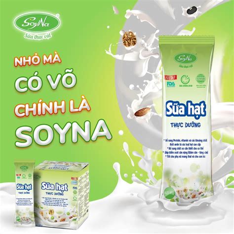 Hộp Giấy Sữa Hạt Thực Dưỡng Soyna Dạng Gói