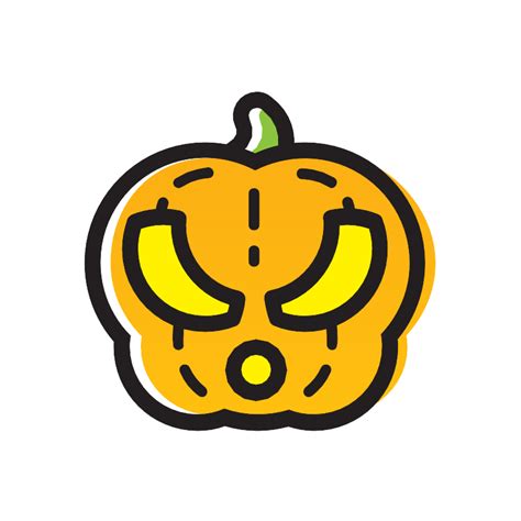 Download Cartoon Pumpkin Face Graphic