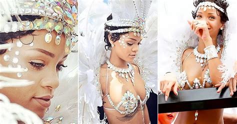 Rihanna Nearly Naked In Skimpy Bikini Pictures From Kadooment Carnival Mirror Online