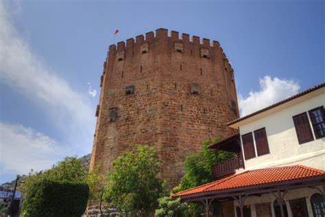 Кызыл Куле (Красная башня) в Аланье в Турции