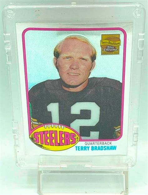 Vintage Topps Chrome Commemorative Series Terry Bradshaw Card