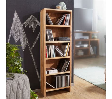 Étagère Rangement Cd Bois Massif 30x90x17cm Meuble De Rangement Étagère