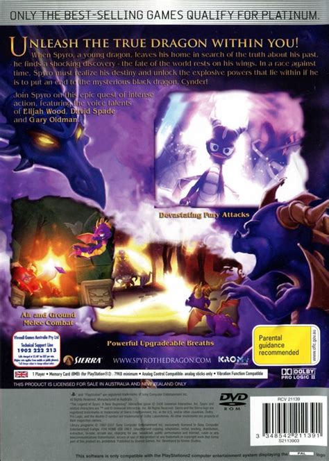 The Legend Of Spyro A New Beginning 2006 Playstation 2 Box Cover Art