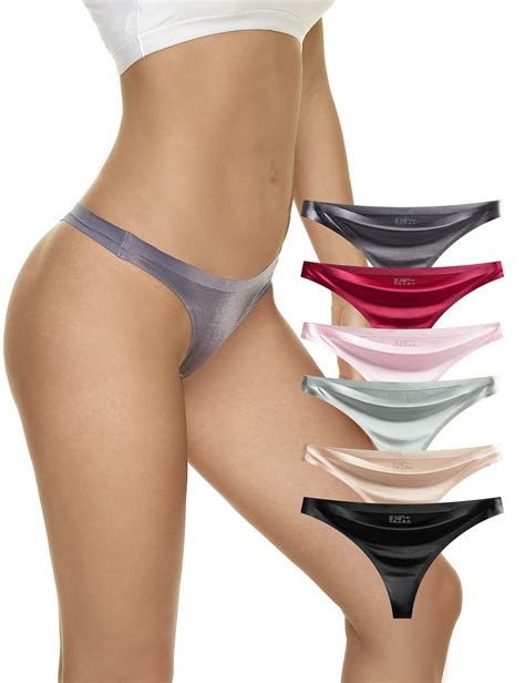 Buy Seamless Thongs For Women Pack Thong Underwear Women Silk No Show