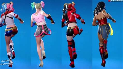 Fortnite Twist Emote With Harley Quinn Wonder Woman Skins Thicc 🍑😘😜😍