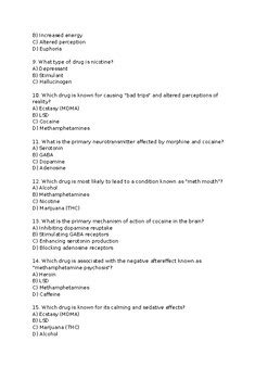 Types Of Drugs Worksheet By Mr Hewitt Tpt