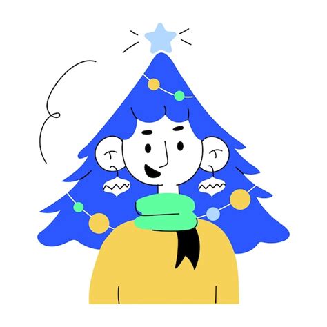 Premium Vector Check Out This Doodle Mini Illustration Of Christmas Tree