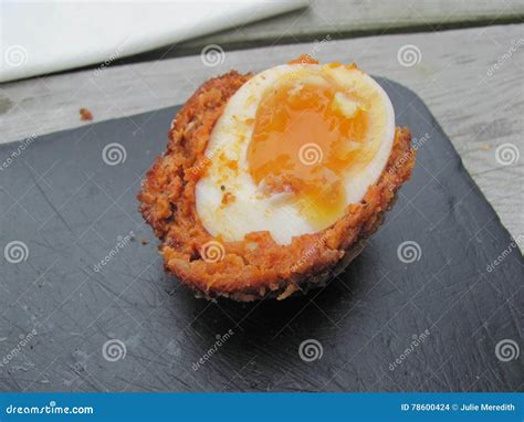 Runny Scotch Egg Stock Photo 28533822