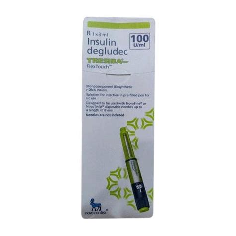 Tresira Tresiba Flex Touch Insulin Pen, 1 X 3ml at ₹ 1942/piece in ...