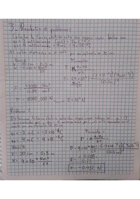 SOLUTION Ley De Coulomb Ejercicios Resueltos Studypool