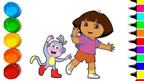 How To Draw Dora The Explorer Coloring Pages Learn Drawing Art Porn