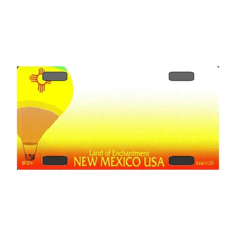 Bp 074 New Mexico State Background Blanks Flat Bicycle License Plates