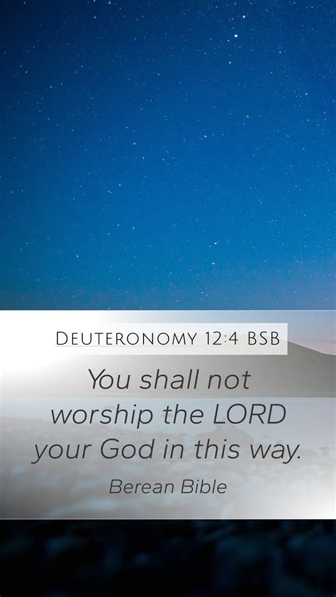 Deuteronomy Bsb Mobile Phone Wallpaper You Shall Not Worship The