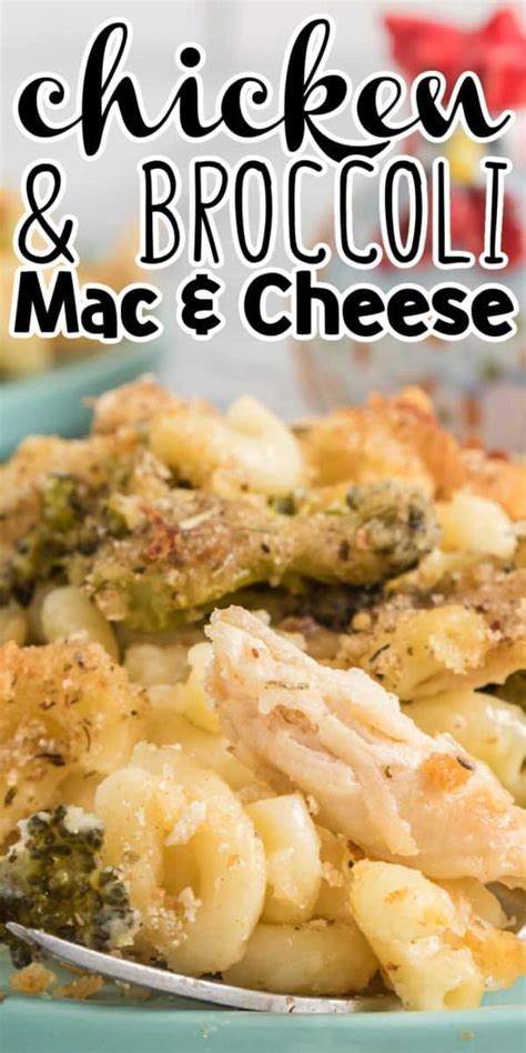 Chicken And Broccoli Baked Macaroni And Cheese