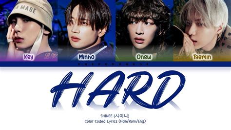 SHINee 샤이니 HARD Color Coded Lyrics Han Rom Eng YouTube