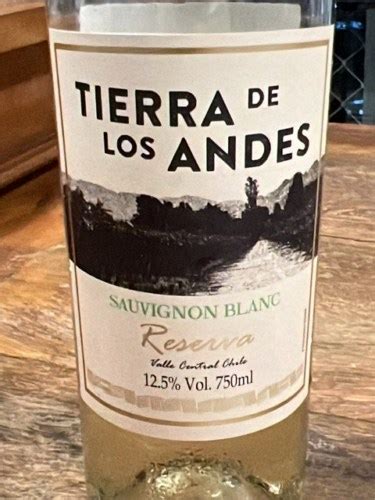 Reservado Tierra De Los Andes Reserva Sauvignon Blanc Vivino US