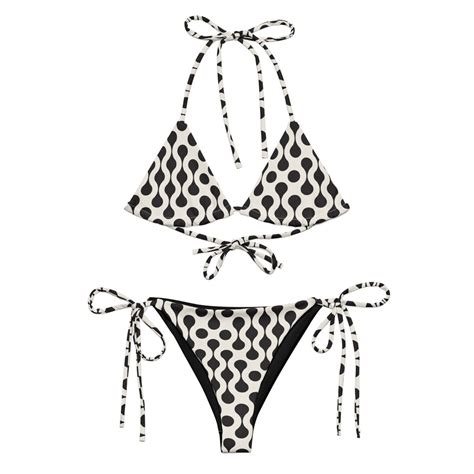 Geometric Designed Bikini Etsy