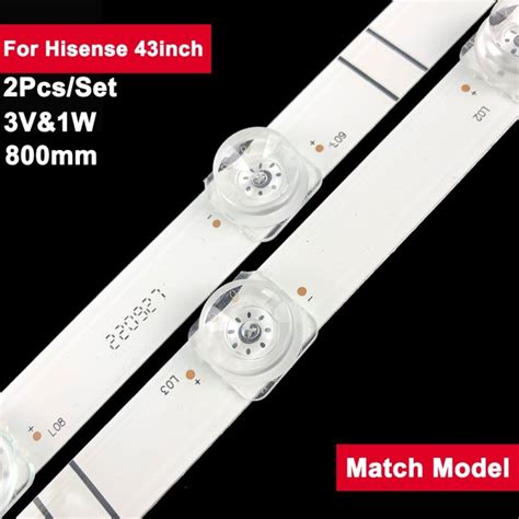 Pcs Mm V Led Backlight Tv Strip For Hisense Inch Jl D C