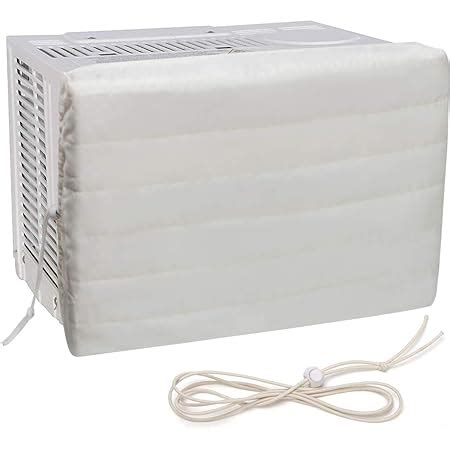 Luxiv Indoor Air Conditioner Cover White Window Unit Cover Anti Rust