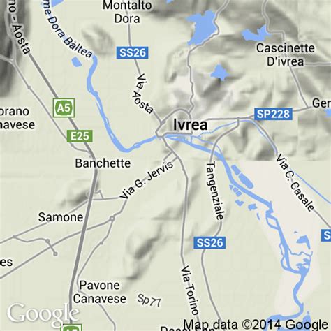 Mappa D Ivrea Cartine Stradali E Foto Satellitari