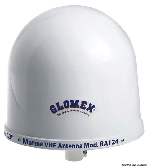 GLOMEX VHF RA124 Antenna Osculati 2999608