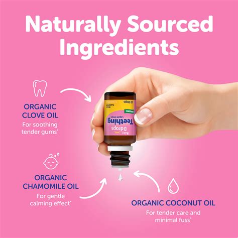 ddrops baby organic teething relief drops  fl oz  infants