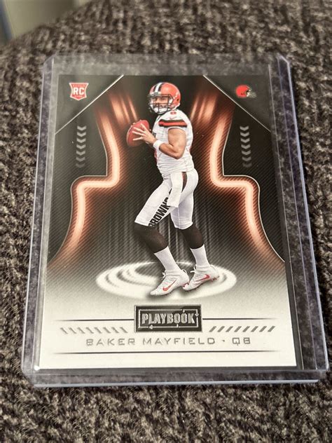 2018 Panini Playbook Rookie 128 Baker Mayfield RC EBay