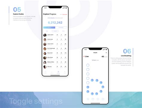 The Breathing App on Behance