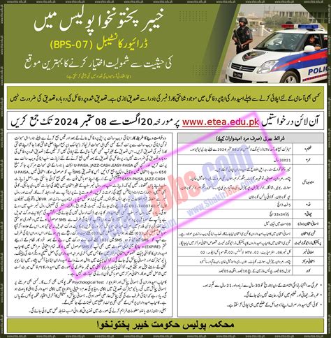 Vacancies Kpk Police Jobs Online Apply