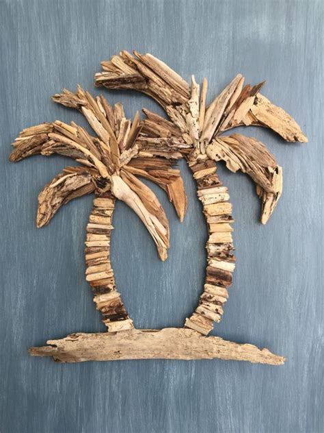 Palm Tree Drift Wood Wall Art Driftwood Diy Driftwood Art Driftwood Decor