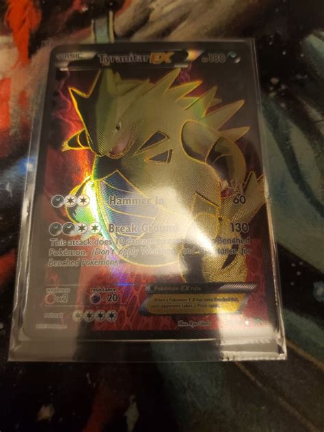 Pokemon Card Tyranitar Ex Full Art Xy Ancient Origins 9198 Ultra