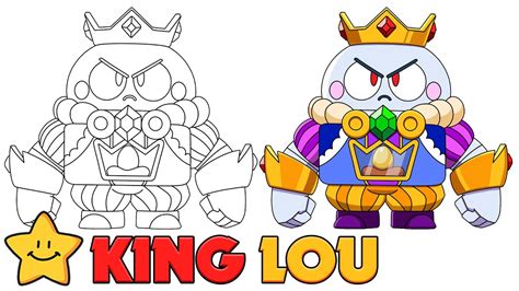 How To Draw King Lou Brawl Stars New Brawler Skin Step By Step