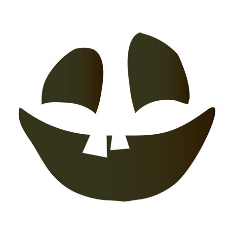 halloween pumpkin face with two teeth emoji 4220155 Vector Art at Vecteezy