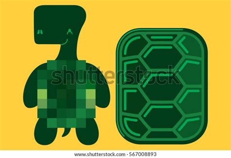 Naked Turtle His Shell Next Him Stock Vector Royalty Free Shutterstock