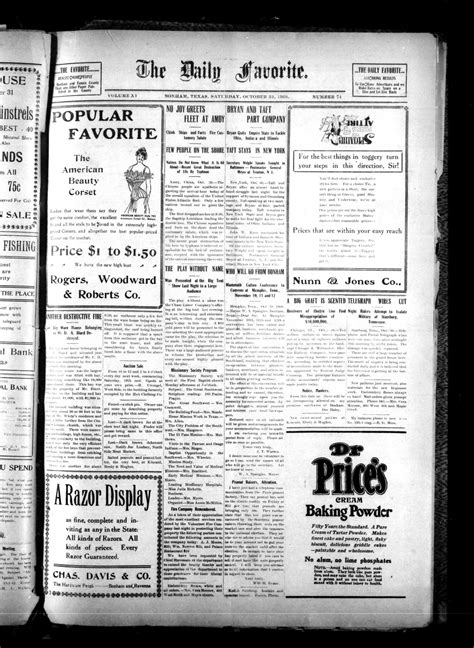 The Daily Favorite. (Bonham, Tex.), Vol. 11, No. 74, Ed. 1 Saturday ...