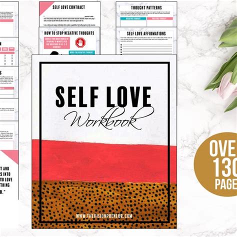 Self Love Workbook Boost Self Esteem Recognize Your Etsy