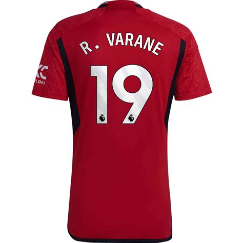 Raphael Varane Manchester United 23/24 Home Jersey by adidas