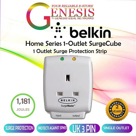 Belkin Master Cube Home Series 1 Outlet Surgecube Surge Protector