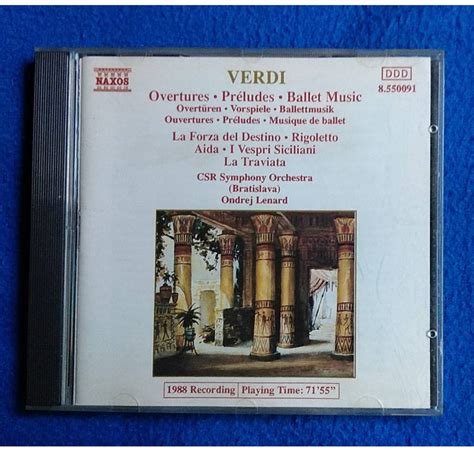 Verdi Preludes Overtures Ballet Music 威爾第 前奏曲 序曲 芭蕾音樂 歌劇 蝦皮購物